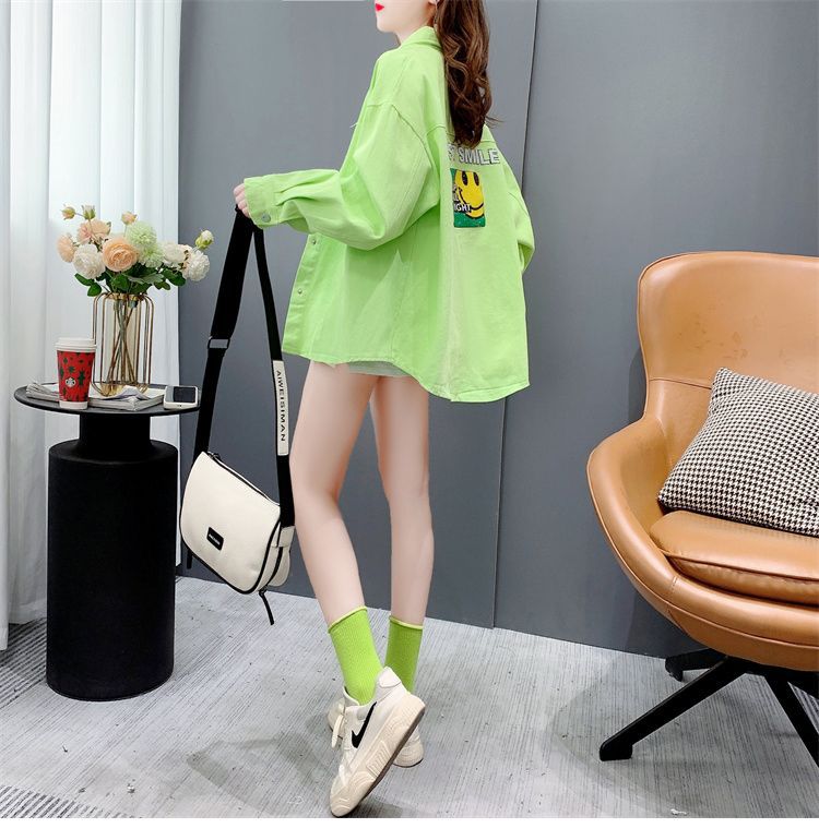 2023新款衬衫女长袖春秋季宽松甜美学院风显瘦透气过臀下半身失踪详情6