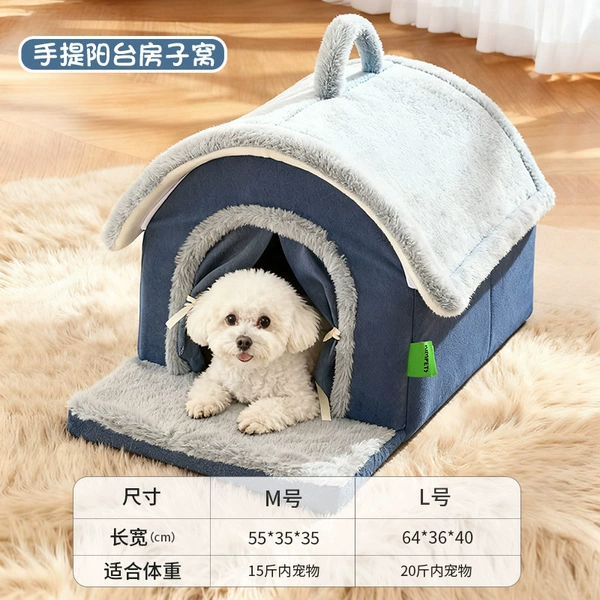 Blue-balcony house nest
