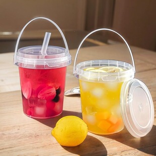 C 74711 Disposable Bubble Tea Bucket �̲�Ͱ �羳�W�����R