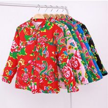 东北大花布成人加厚丝绵女装网红棉衣棉服保暖修身冬新娘结婚棉袄