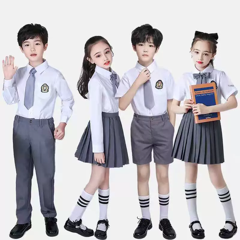 Детский костюм хора ученика из чистого хлопка британская классная форма детский сад декламация пение конкурс выступлений костюм