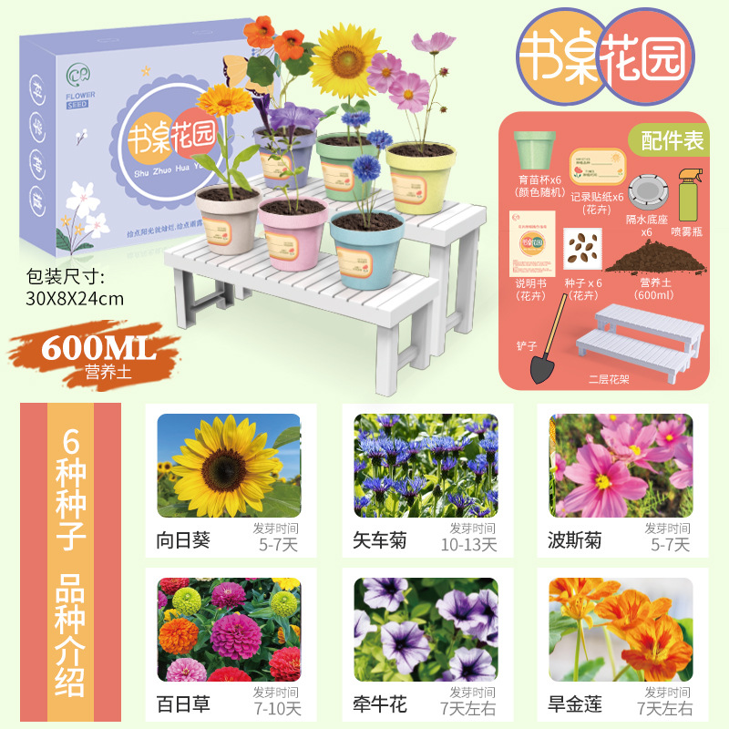 Planta de mesa para niños mini plantas verdes creativas pequeñas plantas de fresa girasol al por mayor