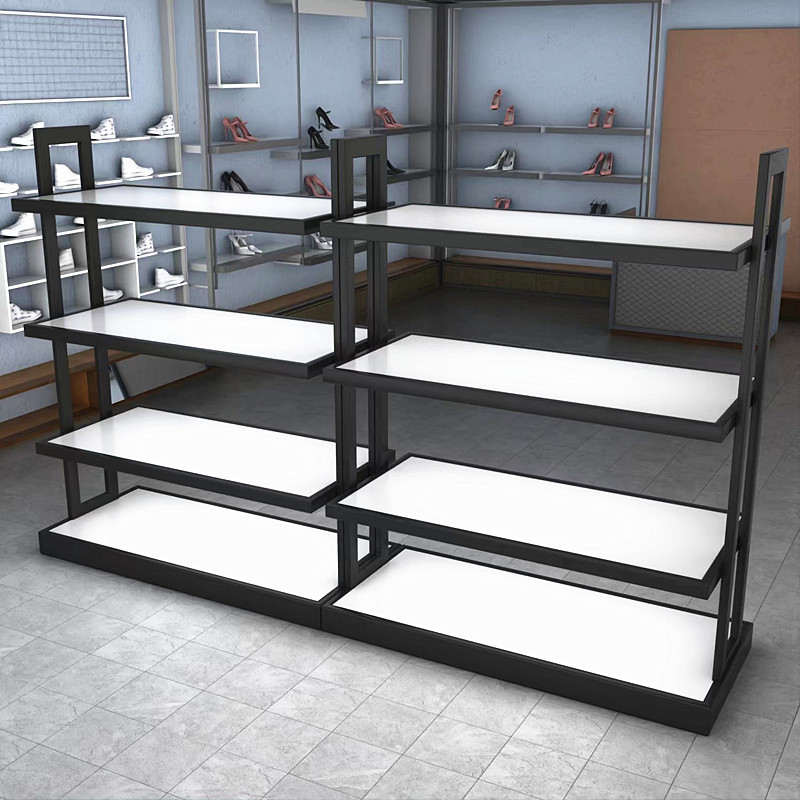 商场新款鞋架货架 鞋店鞋架展示架 中岛鞋柜包包架童鞋鞋子展示架