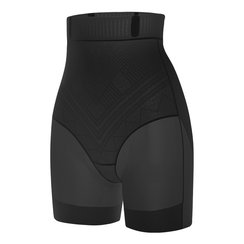 La contracción del vientre de cintura alta y los pantalones de levantamiento de cadera sin costuras de las mujeres se contraen el vientre y la cintura que forma la tira de jalea posparto Pantalones que forman el vientre de seda de hielo