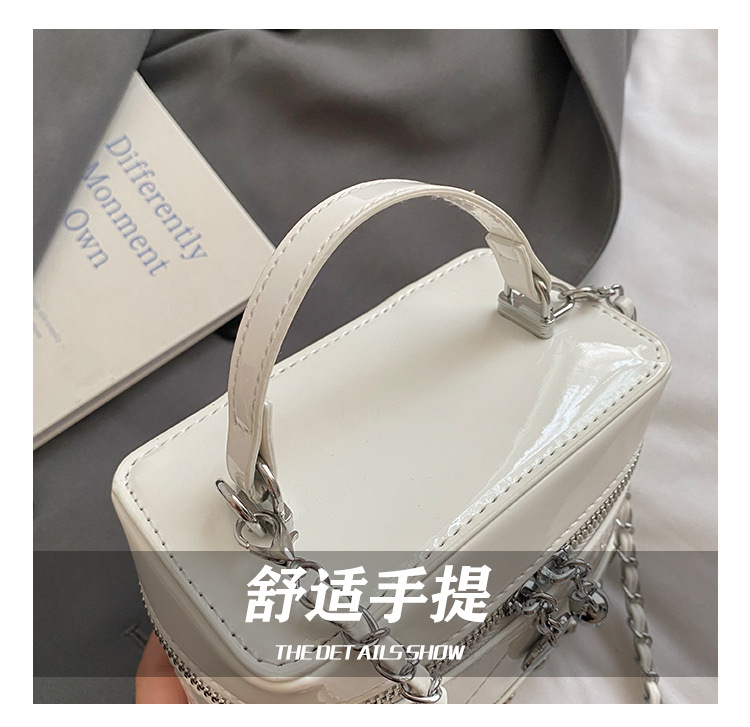 Korean style fashionable handbag for women 2025 summer new style small square bag, simple embroidered thread chain single-shoulder crossbody bag undefined