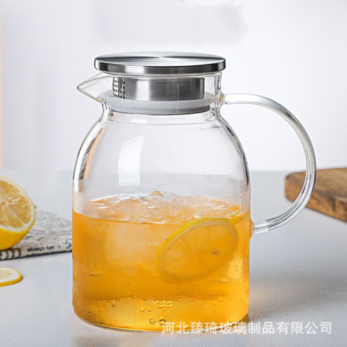 Stainless Steel Kettle Glass Water Bottle Large Capacity Tea Pot Household Heat-Resistant Boiling Water Cup Teapot