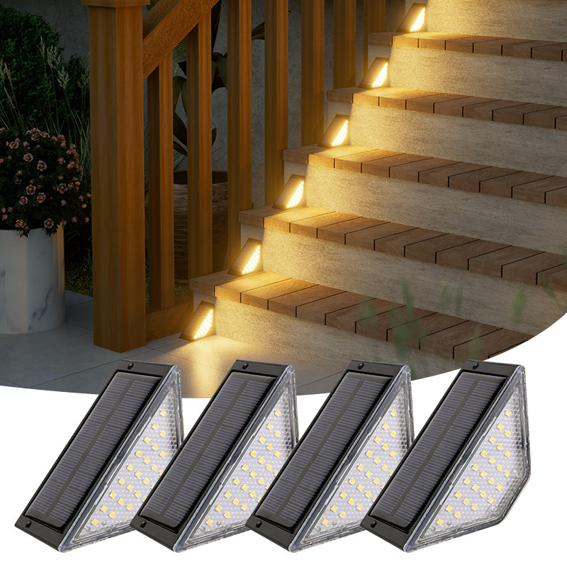Solar walkway light internet celebrity courtyard waterproof pedal stair ladder light outdoor landscape aisle floor light