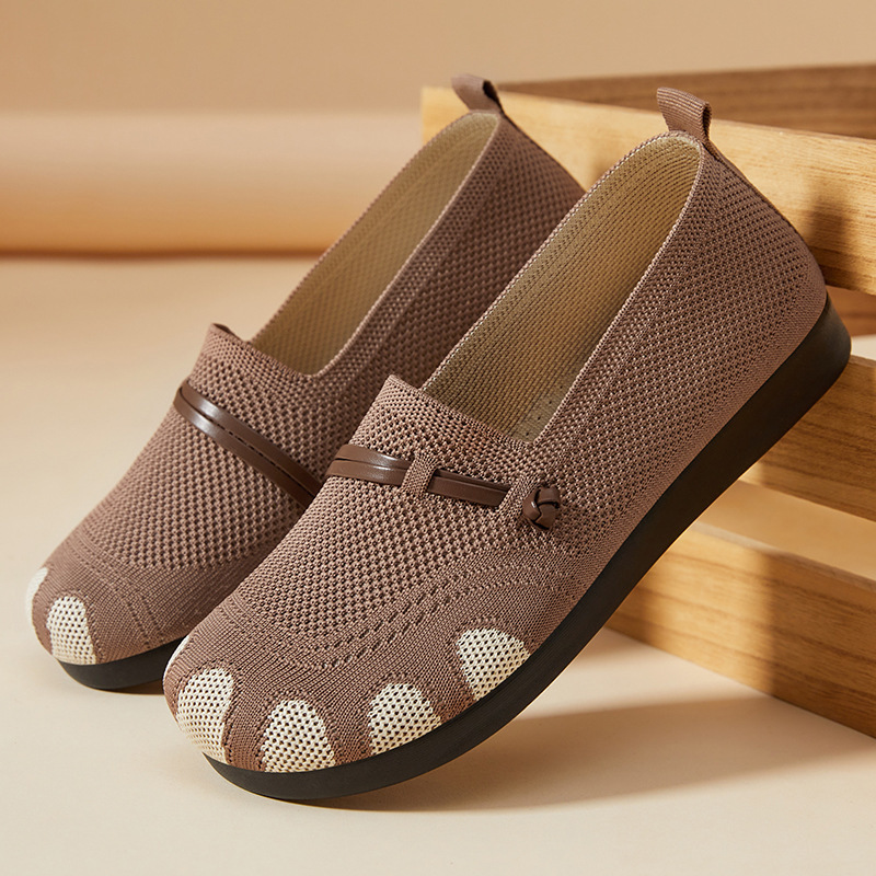 Zapatos verano mujer 2025 nuevos zapatos individuales temu Daifa señoras zapatos casuales ancianos zapatos de madre de suela suave de un pie