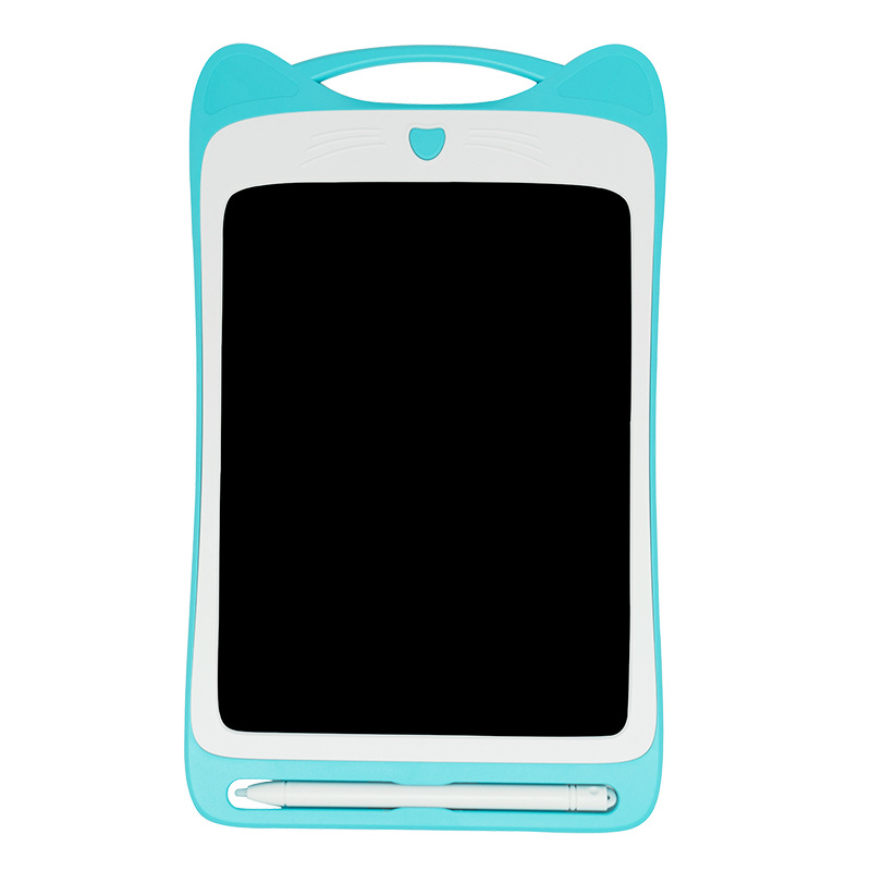 Tableta de Escritura LCD para Niños de 8.5 Pulgadas, Pizarra Electrónica Pequeña para Uso Doméstico, Dibujo y Diseño con Orejas de Gato, del Fabricante Original