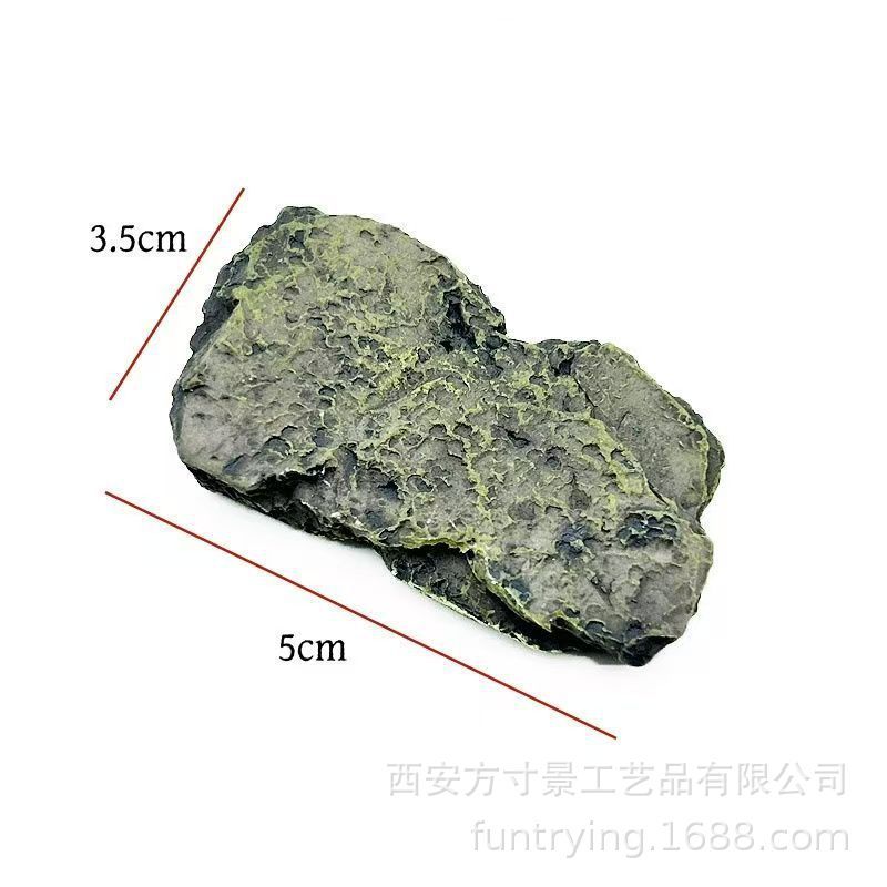仿真沙盘假山造景石块石板树枝石板堆叠假山石头场景模型材料|undefined