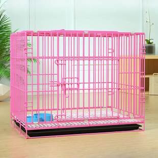 Dog Cage Teddy Dog ​​Cage Indoor with Toilet Household Small Dog Pet Cage with Toilet Metal Supplies Cat and Rabbit Cage