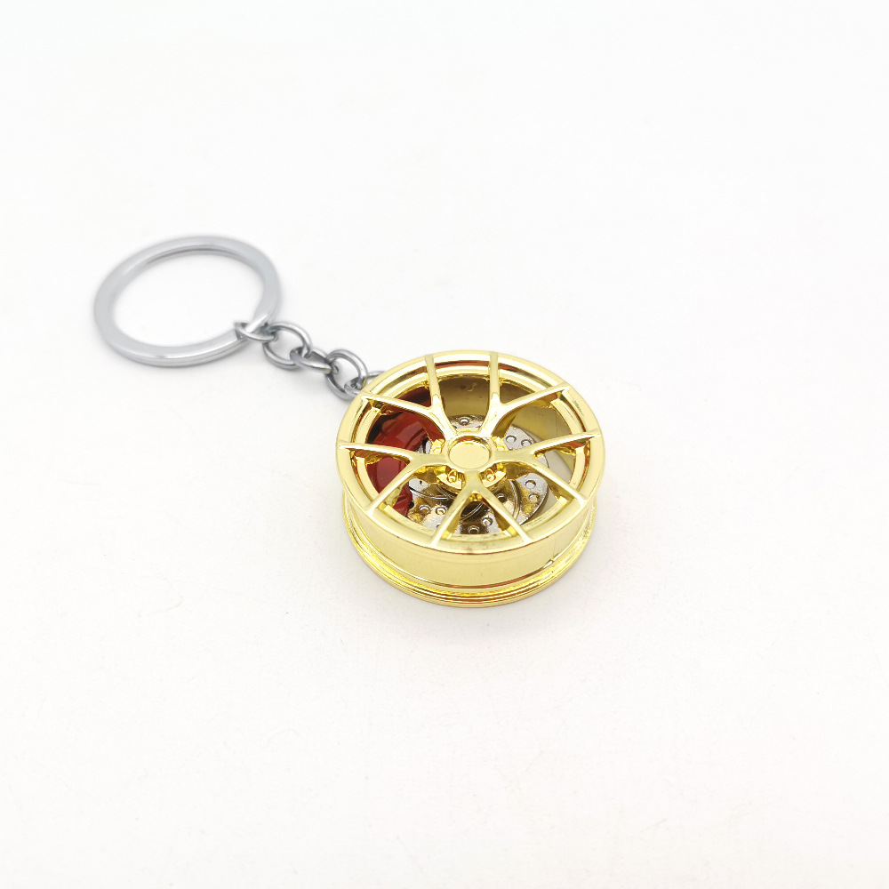 国境を越えた対外貿易TE37 BBSハブキーホルダー車ファン改造ブレーキディスク付き金属ハブ車ストラップ