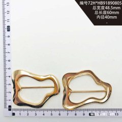 内径約40mmの水着用バックル、婦人服、箱包装飾用金具、亜鉛合金製コート・ウインドブレーカー用調節バックル、福栄