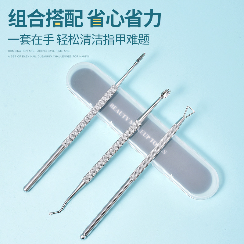 Professional tools set for nails stainless steel for manicure