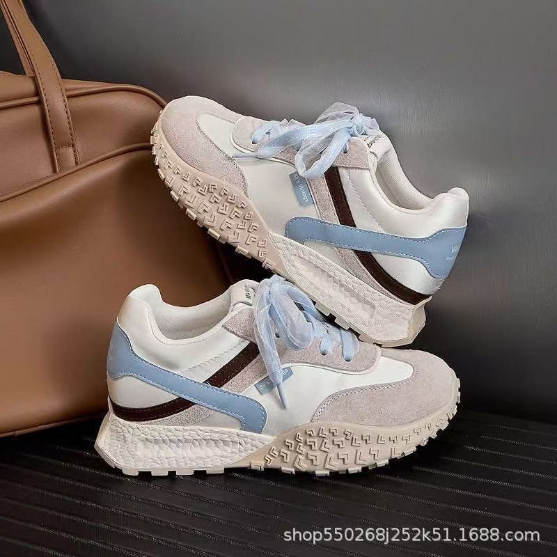 小个子隐形内增高德训鞋2025春款休闲阿甘运动鞋增高女鞋批发零售