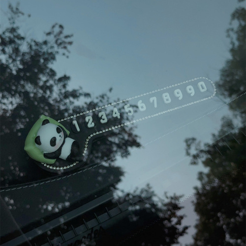 Car Temporary Parking Move Phone Free Sticky Number Plate Hidden Car Creative Move In-car Parking Supplies Ornaments