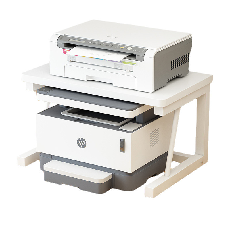 多功能双层收纳整理办公室桌面上小型家用复印机架子打印机置物架