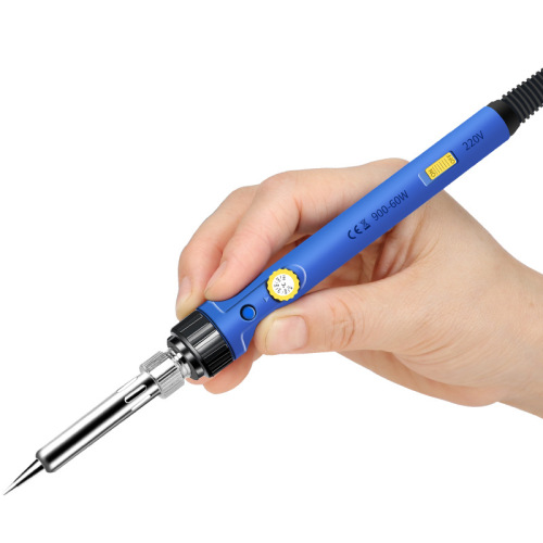 Cross-border recommended adjustable temperature soldering iron with switch and light soldering iron set Industrial constant temperature soldering iron household manufacturer