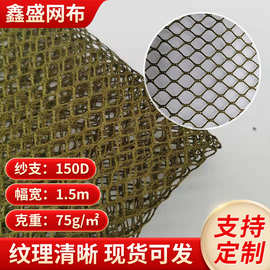 四角网眼布箱包鞋材硬网纱面料经编渔网布粗网洗衣袋网布涤纶