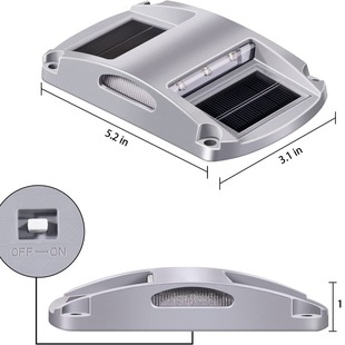 Solar step lamp solar photovoltaic aluminum alloy high compression IP68 waterproof Amazon cross-border exclusive