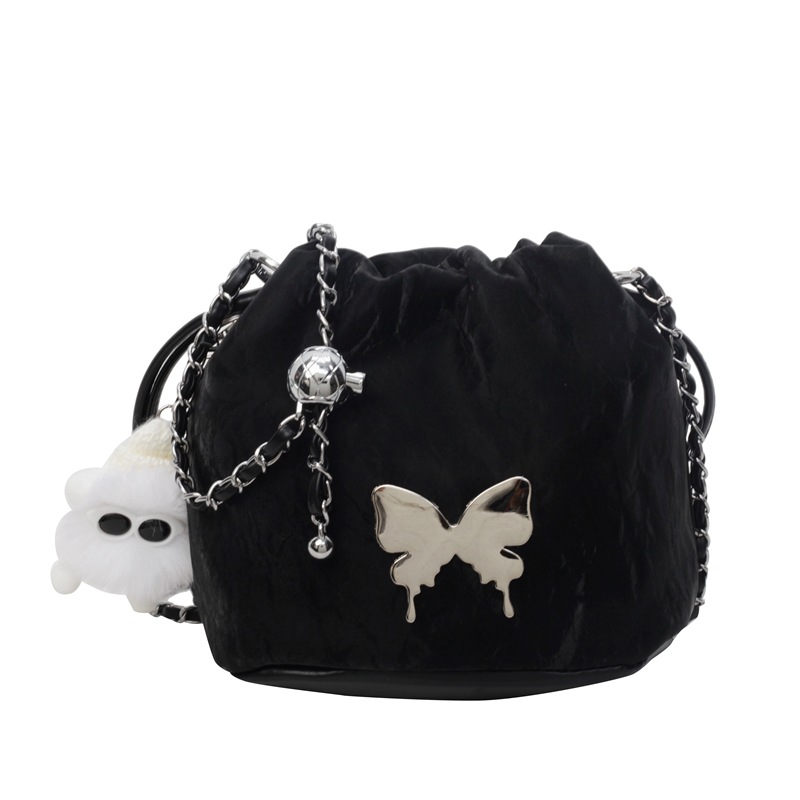 Bolso de verano para mujeres 2025, nueva moda de alta sensación de nicho de diseño de cadena de bolso de moda bolso de cubo