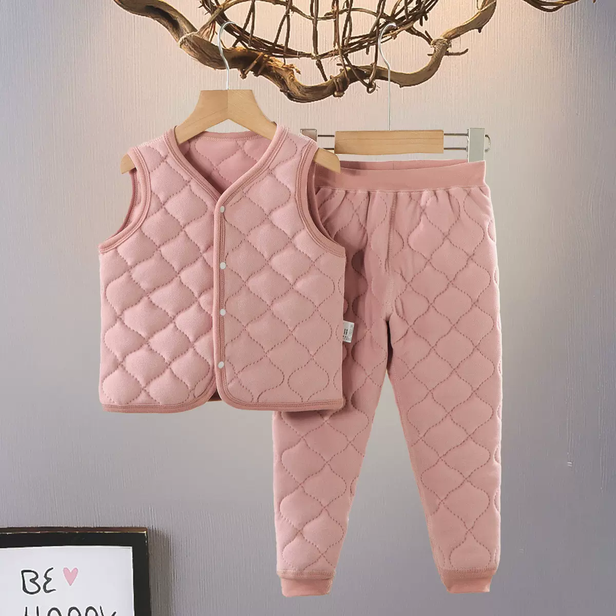 儿童保暖内衣套装内胆棉服男女童校服神器大童秋冬季内穿加厚套装