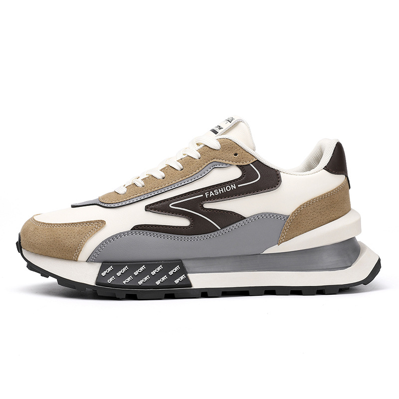 Sneaker Low Jogging Walking Braun Camouflage Grau Blau Bohnenmilch Hellkamel Weiß Gras Meersalz Herren Laufschuhe_voghion.com