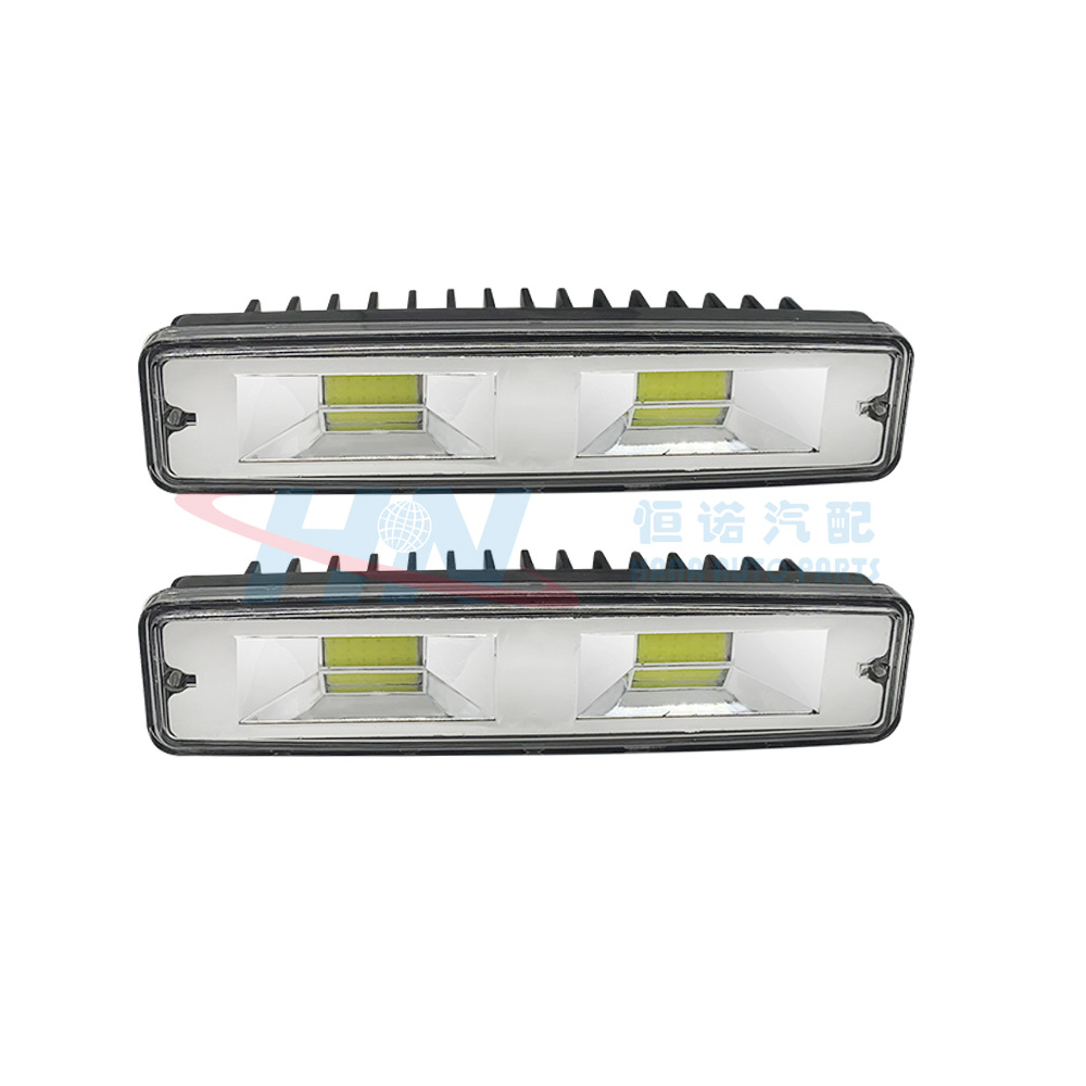 10-30v18w luz de trabajo de una línea COB tira proyector de aluminio ingeniería camión auxiliar Luz de marcha diurna