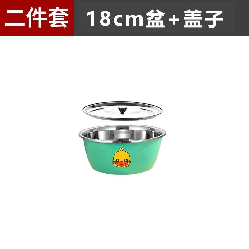 蓋付き極厚ステンレス洗面器、食品グレード洗面器、ステンレス丸洗面器、洗面器容器、家庭用卵洗面器|undefined