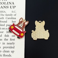 DIY饰品配件合金卡通宠物小狗挂件项链配件钥匙扣挂件批发