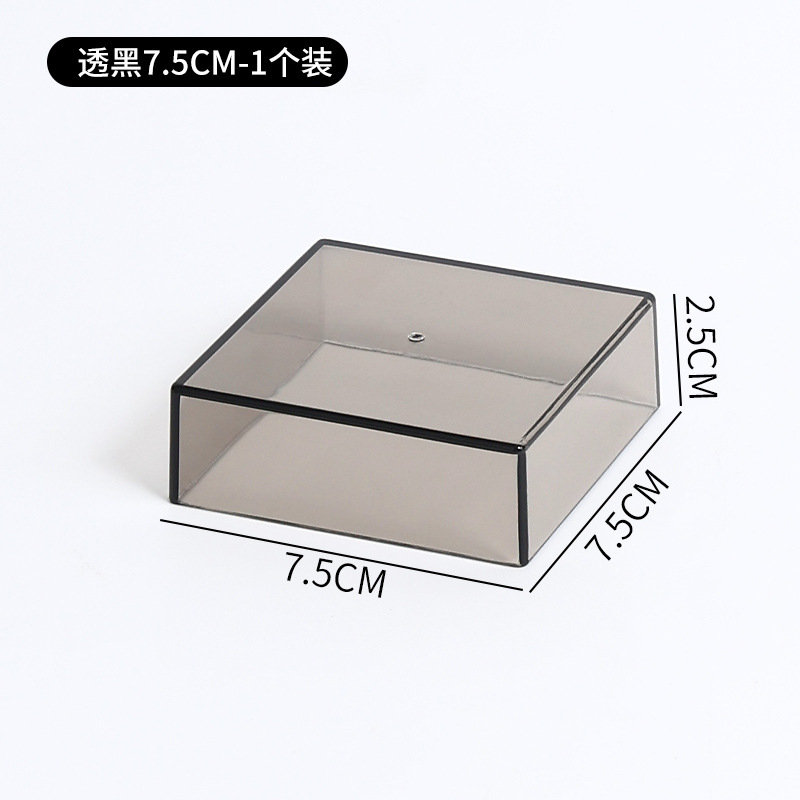 Transparent black 3inch