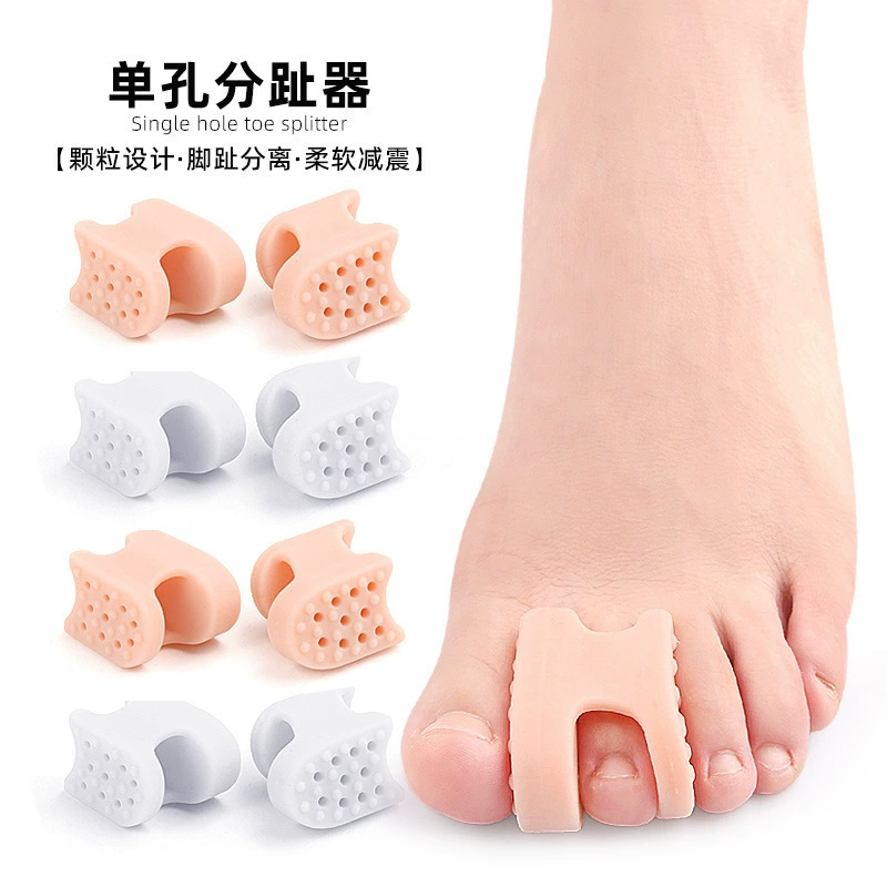 Перекрытие большой кости и стопы сепаратор для утолщения пальца ноги с мягким одним отверстием выворачивается большой палец ноги день и ночь SEBS тон кожи