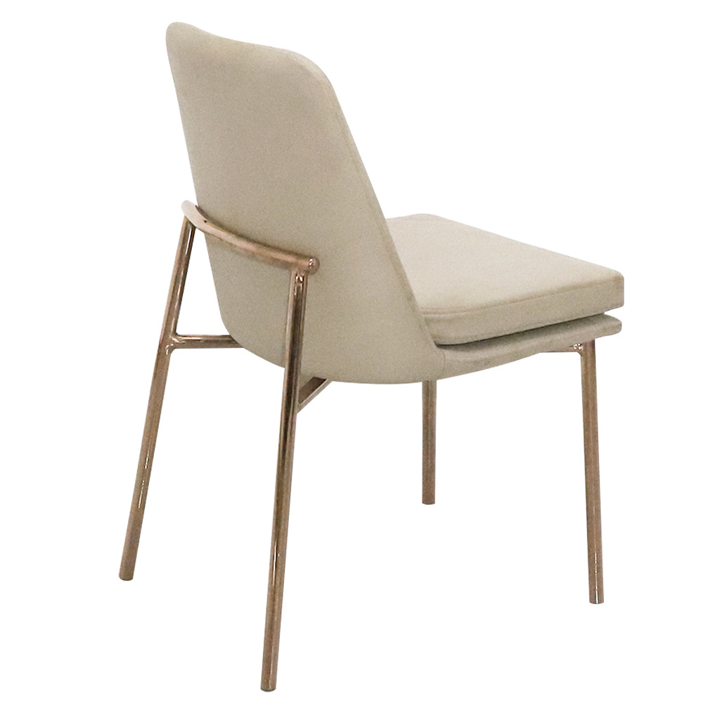 Mesa y silla de comedor de lujo ligero italiano, nuevo nórdico de bolsas blandas con respaldo de tela de tecnología, silla de comedor de alta calidad, calzoncón casual image 6