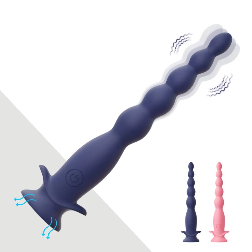 Vibrating Anal Beads with 10 Frequencies, Silicone Anal Expander for Adults — detail image 1