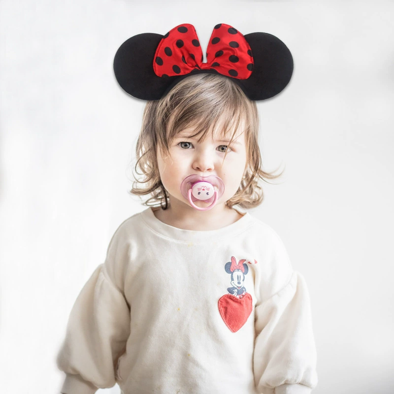 Трансграничная новая повязка на голову с Микки Маусом аксессуары для волос черные уши повязка на голову с Микки Маусом Шесть Один Детский день Минни Лук Тиара