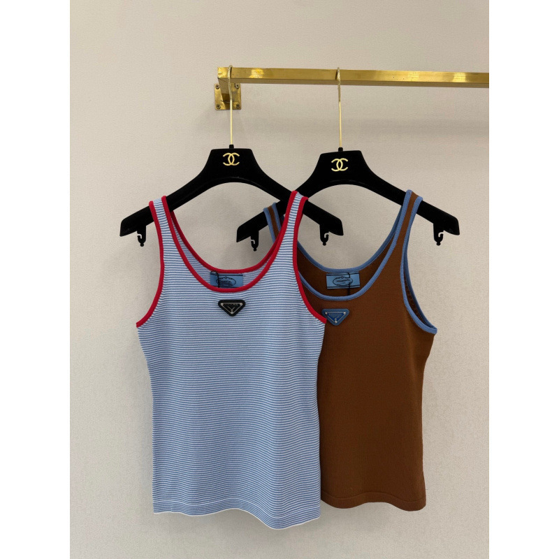 Shenzhen Nanyou High-End Women's Clothing 26 Spring/Summer New Casual Versatile Patchwork Striped Sleeveless Vest Top Shenzhen Nanyou High-End Women's Clothing 26 Spring/Summer New Casual Versatile Patchwork Striped Sleeveless Vest Top