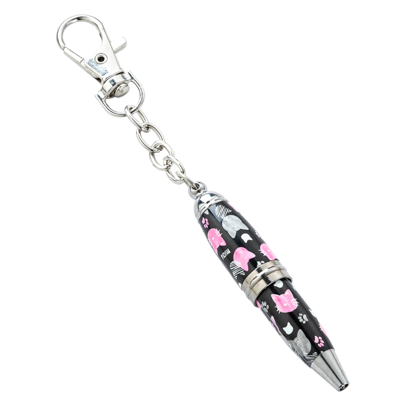 Keychain creativo mini bolígrafo de oficina estudiantes portátiles bolígrafo de bolsillo corto mini bolígrafo de metal