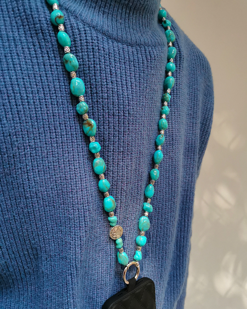 28g Weight Mobile Phone Lanyard Classification 1 Piece Quantity Acrylic Material Solid Color Pattern Ethnic Style Style Ethnic Style Solid Color Arylic Mobile Phone Lanyard 7