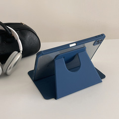 2025適用ipad 11世代保護カバーairペン付きスロット360回転三つ折りアクリルmini7タブレットケース