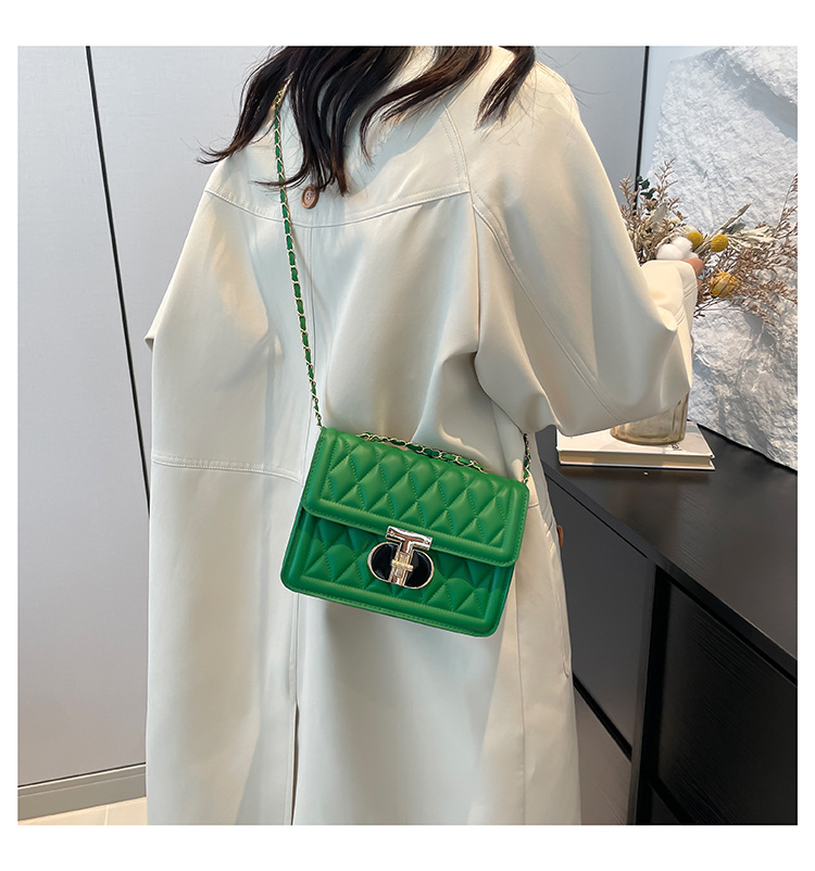 2024 neue Modische Lock Handheld frauen Koreanische Ausgabe Beliebte Lingge Stickerei Gewinde Einzigen Kreuz Schulter Kleine_voghion.com