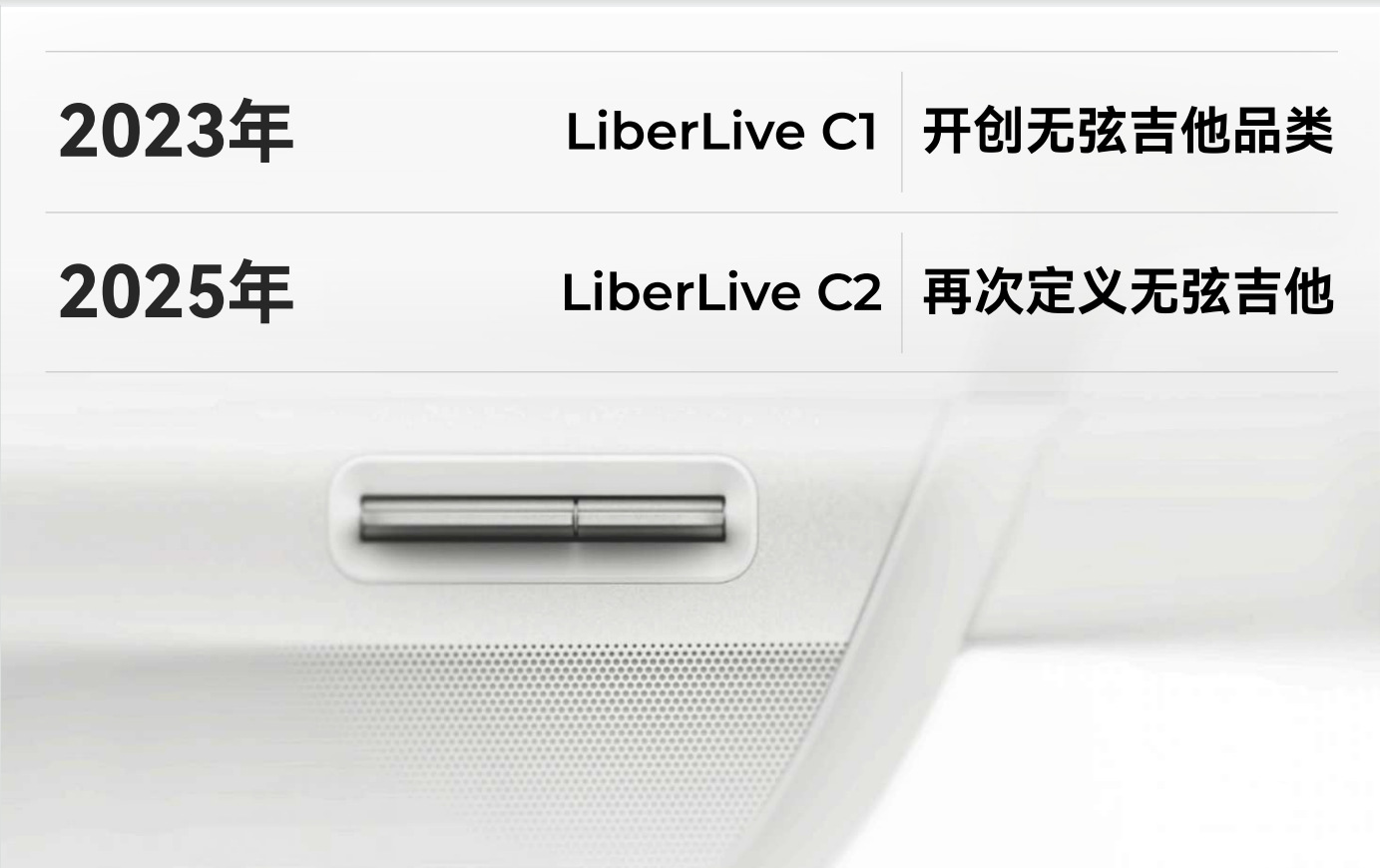 Электронная гитара LiveLiber String Free C2U1 белая
