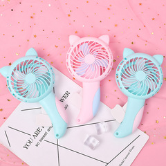 Cat Hand Press Fan Large Cartoon Fan Summer Cool Cute Cat Small Fan Kindergarten Gift Wholesale