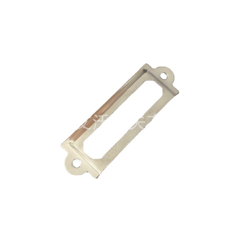 名片框厂家直销 19*61mm镍色 标签配件  收纳盒标签框 颜色可定