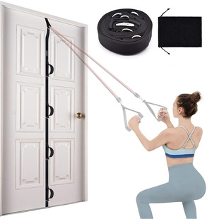 Elastic Rope Multi-Point Door Anchor with Tension Rope Door Buckle Fitness Equipment Hanging Training Belt Accessories Multi-Functional Door Clip