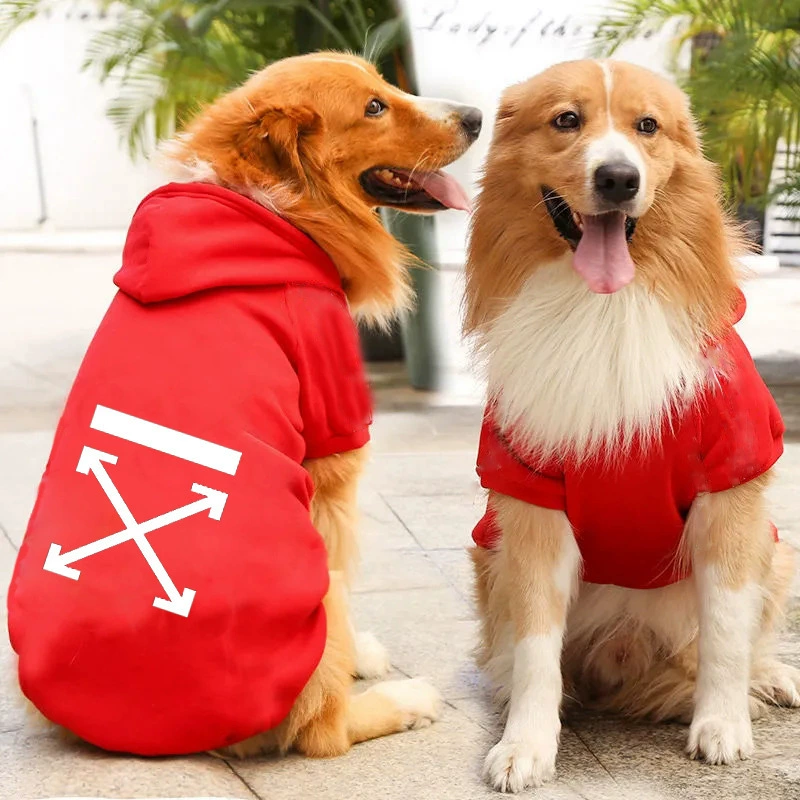 Осенне-зимняя Модная брендовая одежда для собак с капюшоном Свитер Чихуахуа Тедди Коки Золотистый ретривер Маленькая средняя Одежда для собак Одежда для домашних животных