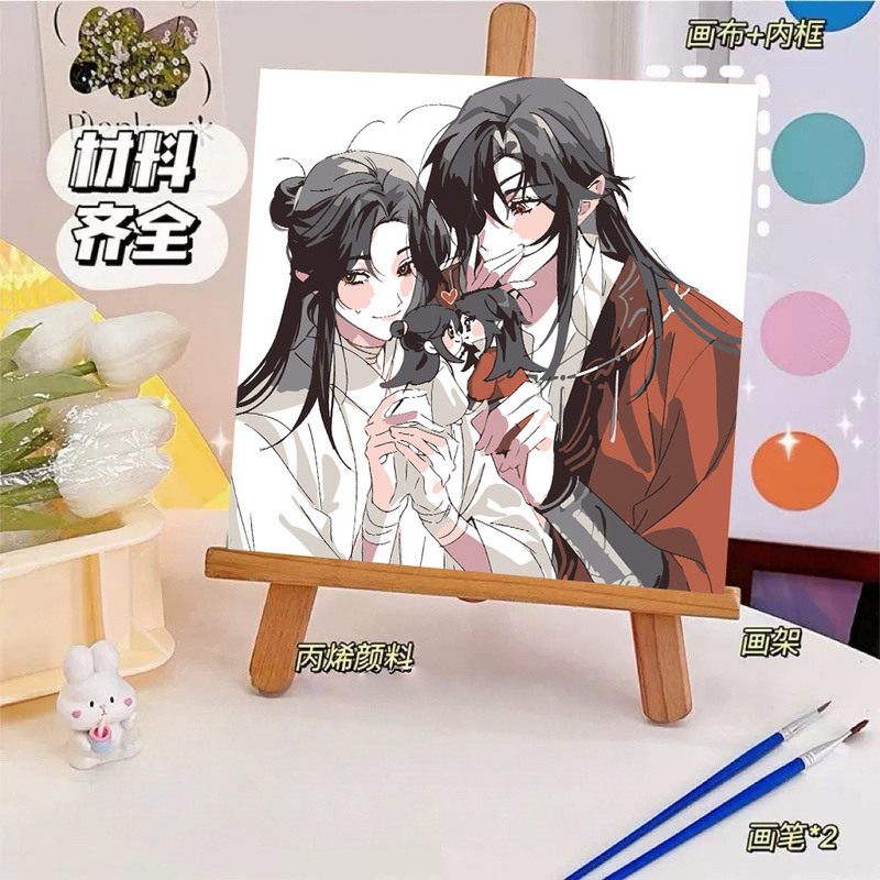 Moaodiantianguan デジタル油絵 diy 手作りデジタル着色漫画アニメーション減圧装飾画メーカー卸売|undefined