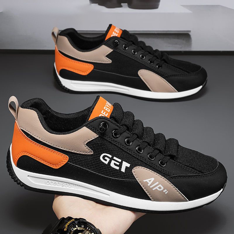 Zapatos de hombre verano transpirables zapatos de malla tendencia Gump zapatos deportivos de hombre zapatos de carrera casuales estudiantes zapatos blancos para hombre