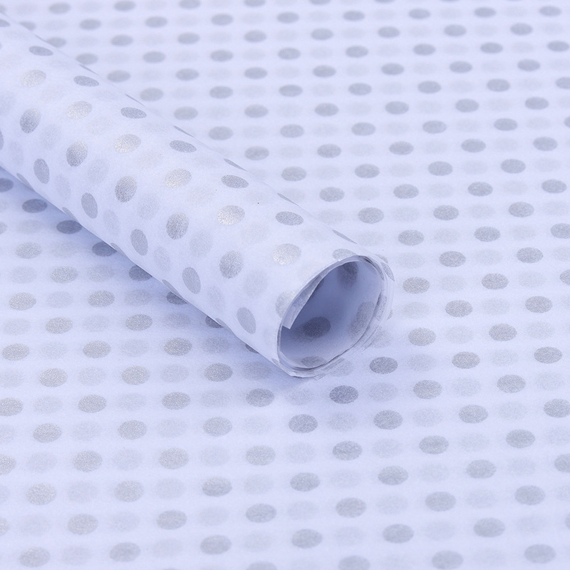 20 hojas de papel de polka dot, papel para copias, papel de forro, papel coreano para envolver ramos, 50*66cm, estampado