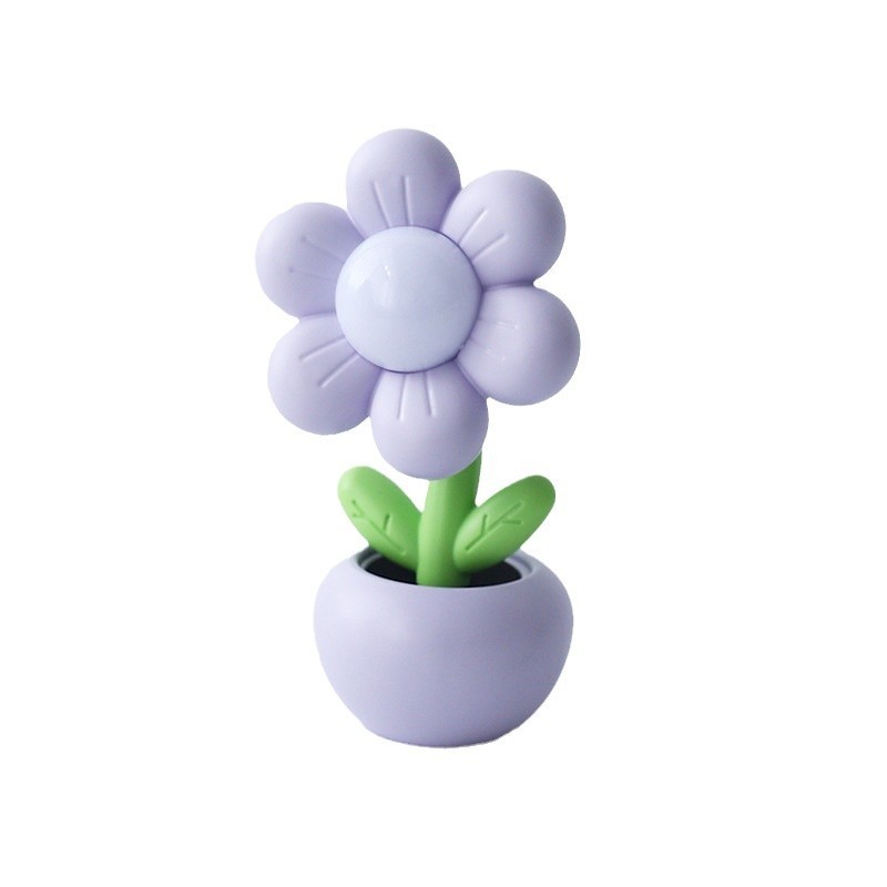 かわいいミニアニメ鉢植えの花の小さな夜の明かりのベッドの上のテーブルの上に電気スタンドのアイデアの贈り物を飾って工場を卸売りします。|undefined