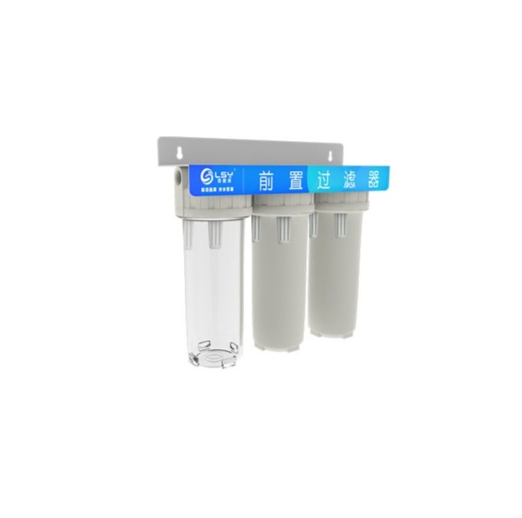 Purificador de agua de la cocina hogar de 10 pulgadas Filtro frontal de tres niveles purificador de agua del grifo purificador de agua filtro Filtro de botella elemento